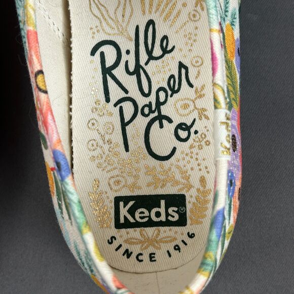 Keds Rifle Paper Company Floral Classic Lace Up Sneakers Shoes 8.5 NEW - Picture 15 of 16